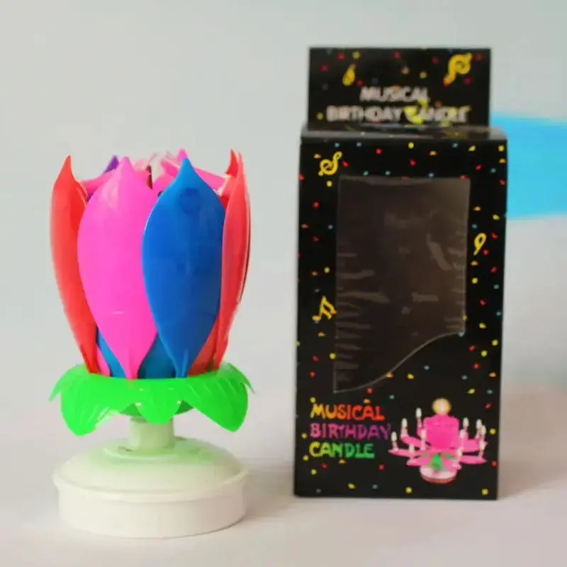 Lotus Blossom Musical Birthday Candles