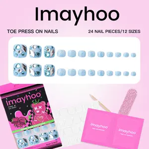 Imayhoo Toe nails Press on nails 24pcs IMHT0021-Nail Care,Nail Art