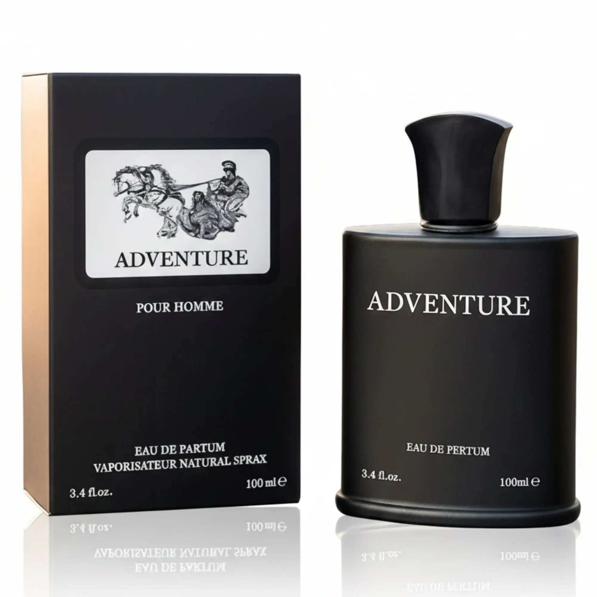 Adventure Eau de Parfum for Men, Long-Lasting Aromatic Citrusy Fragrance with Iris and Clary Sage, Bold Earthy Scent, 3.4 FL OZ Bottle, Non Toxic, Adults, 3 To 3.9 Fl Oz, Regular Ed., Single Bottle, Edp, Adventure Perfume, Chemical Free, Floral, Natural D