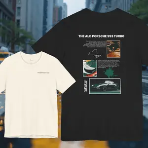 ALD Porsche 993 Turbo Streetwear T-Shirt - Lightweight Shortsleeve