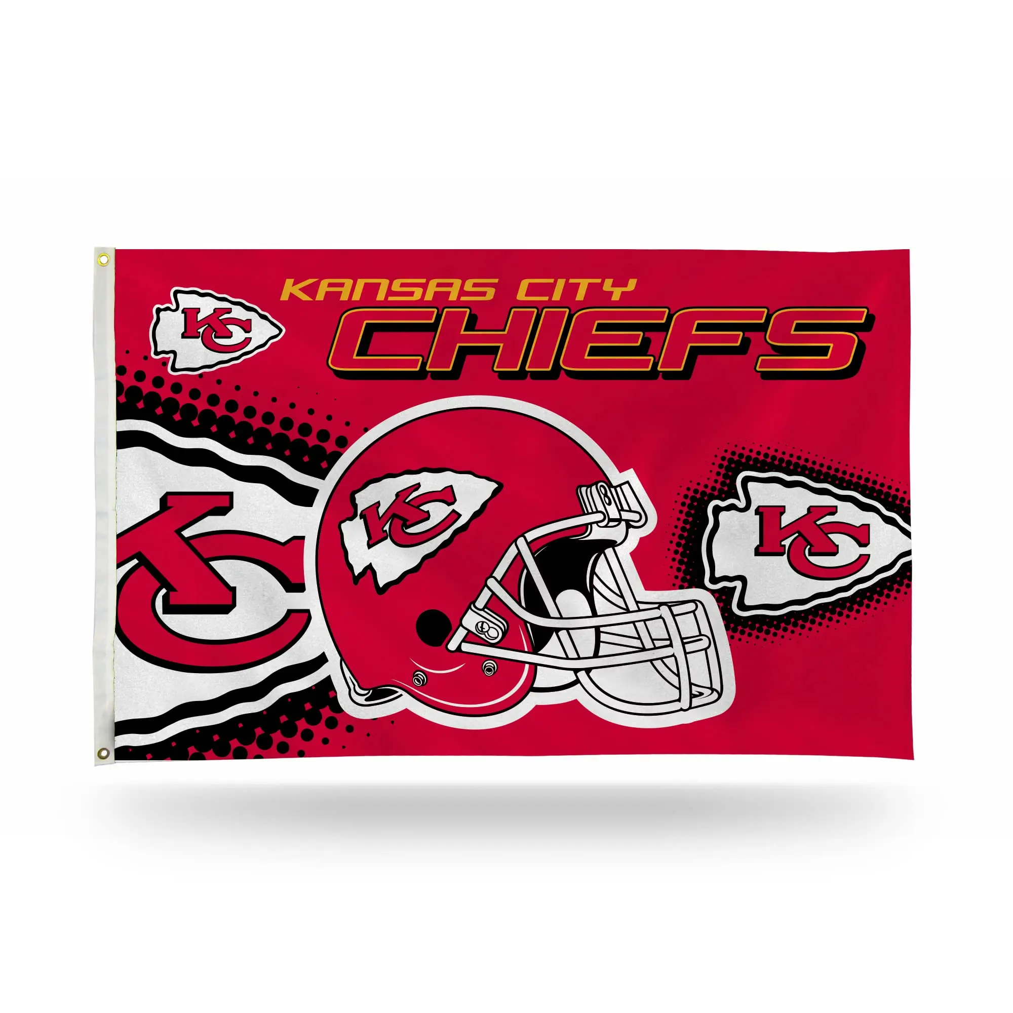 3x5ft Kansas City Chiefs Sports Collectible Flag - Lightweight, Weatherproof Garden Banner, Team Logo Decoration, Party Gift for Diehard Football Fans, Indoor-Outdoor Use