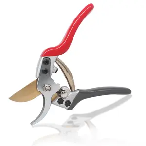 7” Professional Titanium Coated Pruning Shears, Bypass Garden Hand Pruner with Heavy Duty SK5 Blade, Ergonomic Gardening Tool for Effortless Cuts