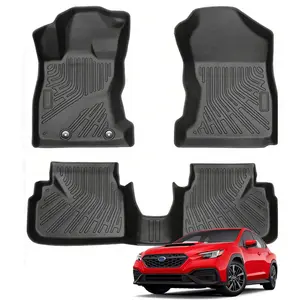 Canvcle Custom Fit Floor Mats for Subaru WRX 2022-2025 All Weather TPE Material Waterproof Anti-Slip Car Carpet Protection