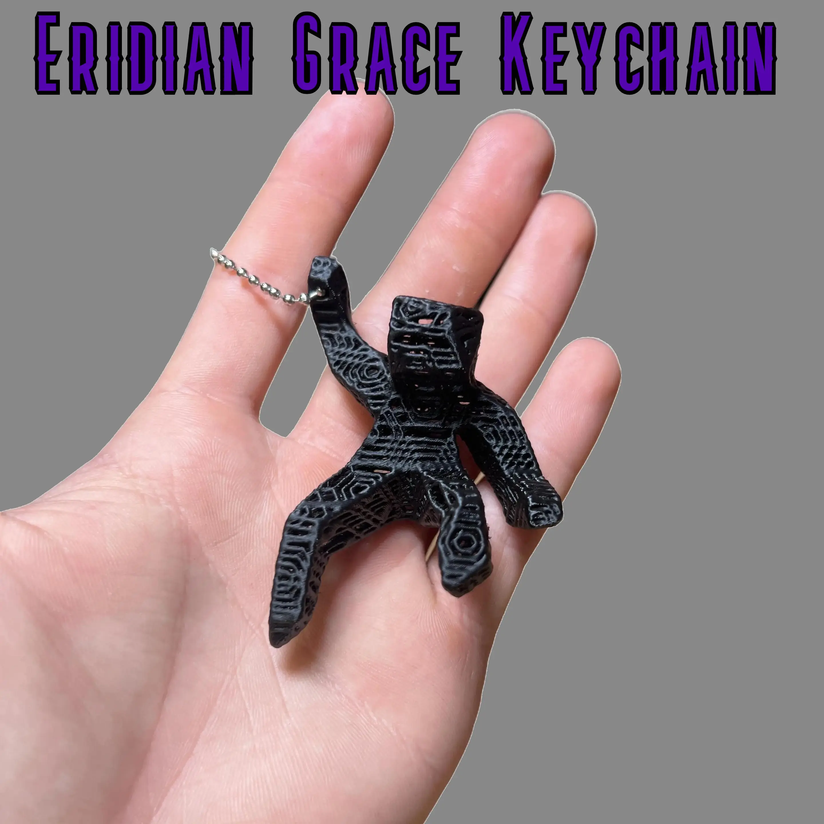 Hail Mary Project Move Grace Rocky Character 3D Printed Keychain Sci-Fi Display Collectible Accessory