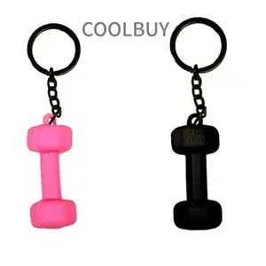 COOLBUY Mini Dumbbell Keychain Gym Outdoor Sports Enthusiast Keychain Fitness Gift Bag Decoration Backpack Decoration