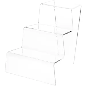 Plymor Clear Acrylic Tapered Display Stairs
