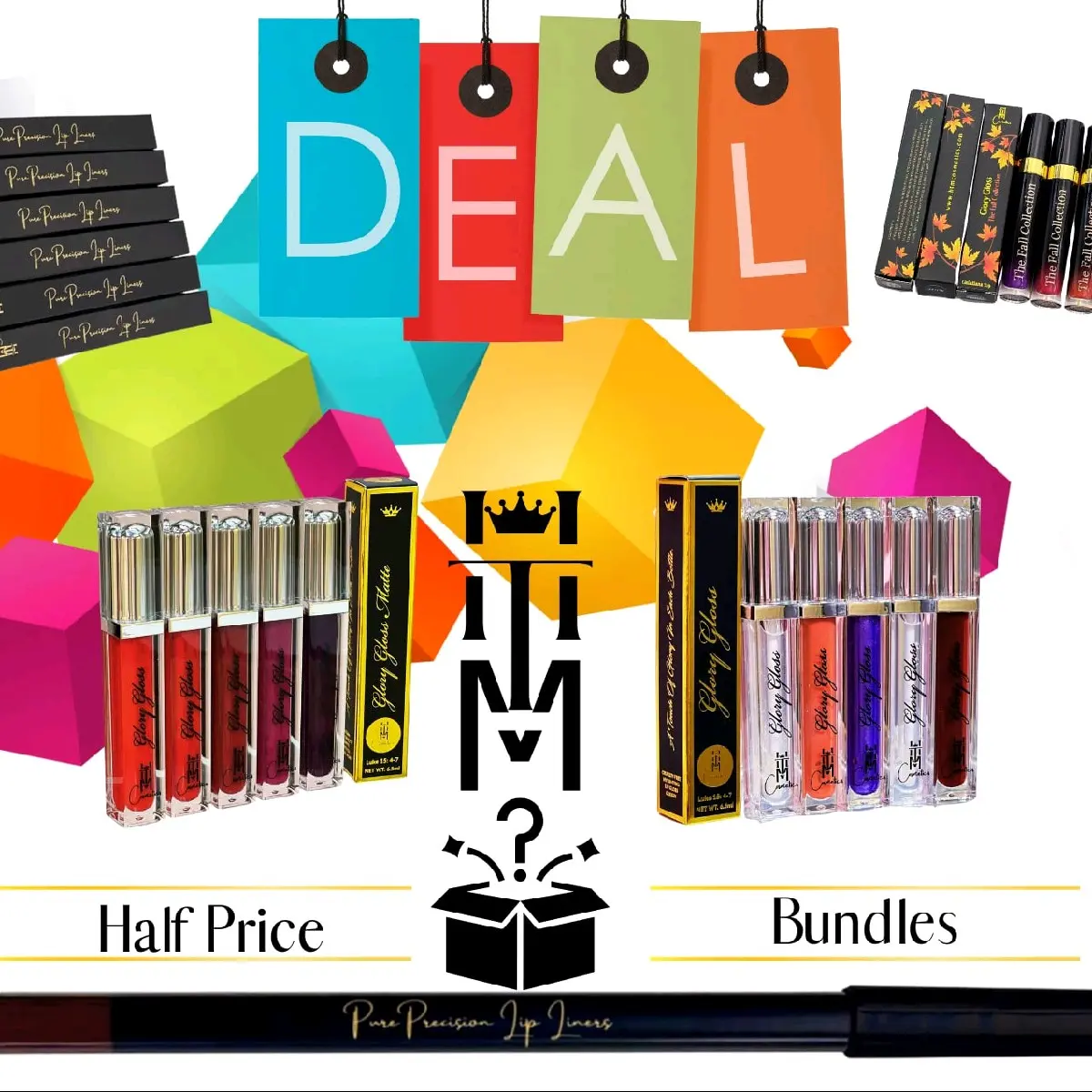 HTM Cosmetics Beauty Box Lipstick lipgloss skincare Makeup HTM Cosmetics Beauty Box Lipstick lipgloss skincare Makeup