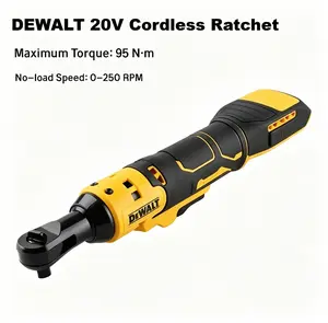 DEWALT DCF512 20V Max Cordless Electric Ratchet Wrench, 1/2 Inch Square Drive Design, 95N·m Max Torque And 0-300RPM Adjustable Speed, Variable Speed Trigger For Precise Operation In Vehicle Maintenance And Mechanical Fastening Work