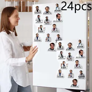24 Pack Dr Now Magnets, Fun Dr. Nowzaradan Fridge Magnets, Strong Magnetic Text, Inspirational Diet Assistant, Cute Car Accessories, Refrigerator Decorating Magnet, Magnetic Item