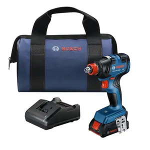 Bosch Two-In-One 18-volt 1/4-in 1/2-in Brushless Cordless Impact Driver (Battery Included and charger