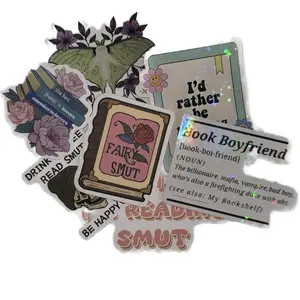 10 Bookish Vinyl Stickers