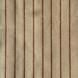 Metallic Copper stripes Wrapping Paper