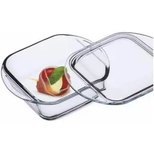 Casserole Dish For Oven, 10 Ounce Mini Glass Baking Dish With Lid, Small, Personal Sized Bakeware and Cookware,  for Storage, Microwave, Oven, And Dishwasher Safe Borosilicate Glass Dish