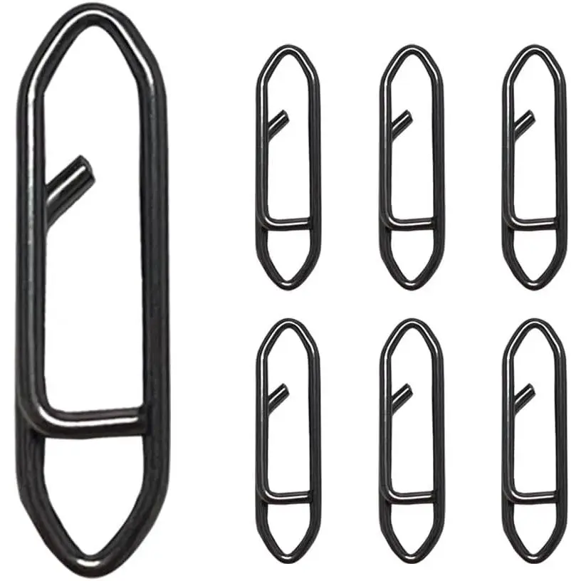 Anglers Power 50 Pack High Strength Stainless Steel Speed Clips for Fishing - 18mm x 5mm Quick Change Lure Connectors with 20kg Breaking Strength