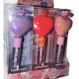 Lipgloss Set lipgloss cosmetic lipgloss Heart Shaped Lip Gloss Lipgloss Makeup Glossy Cosmetic glass Cute elip Colorful Lip Gloss Set Hydrating Lip Glow Oil