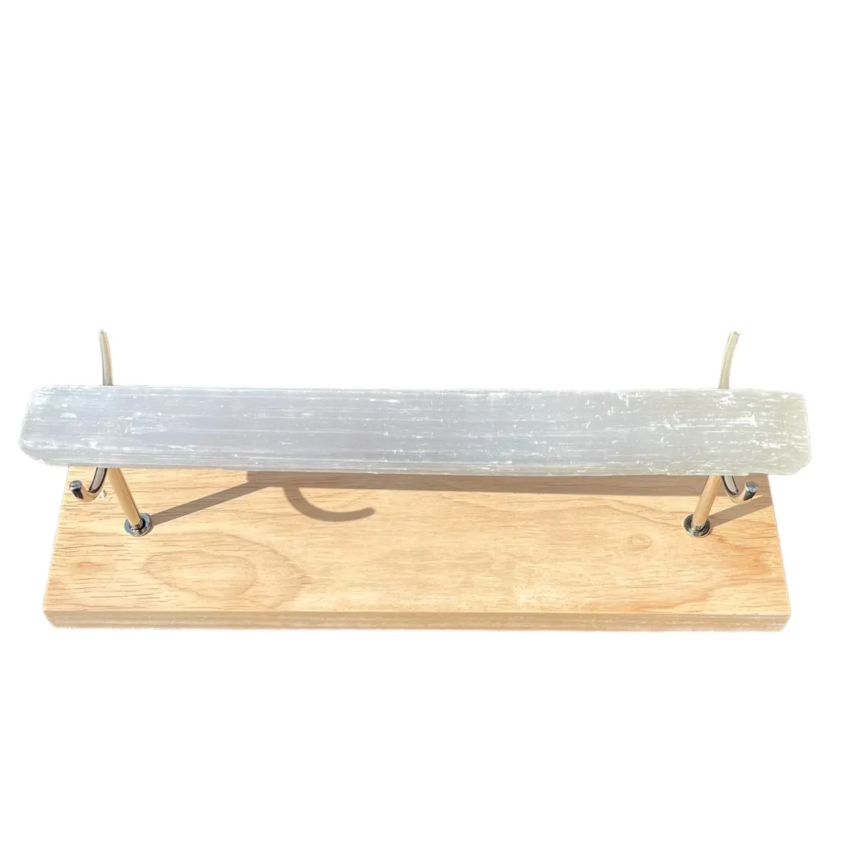 1-Tier Selenite Bracelet Holder, Silver, Holds up to 25 bracelets Organiser Racks