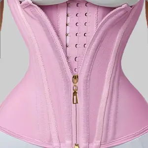 Women's Solid Color Adjustable Hook & Eye Closure Corset Waist Shaping Top, High Stretch Support Zipper Shaper, Waistband, Waist Trainers, Tummy Control Shaper for Daily Wear, Shapewear for Women, Waist Control Shapewea Womenswear Compression vest