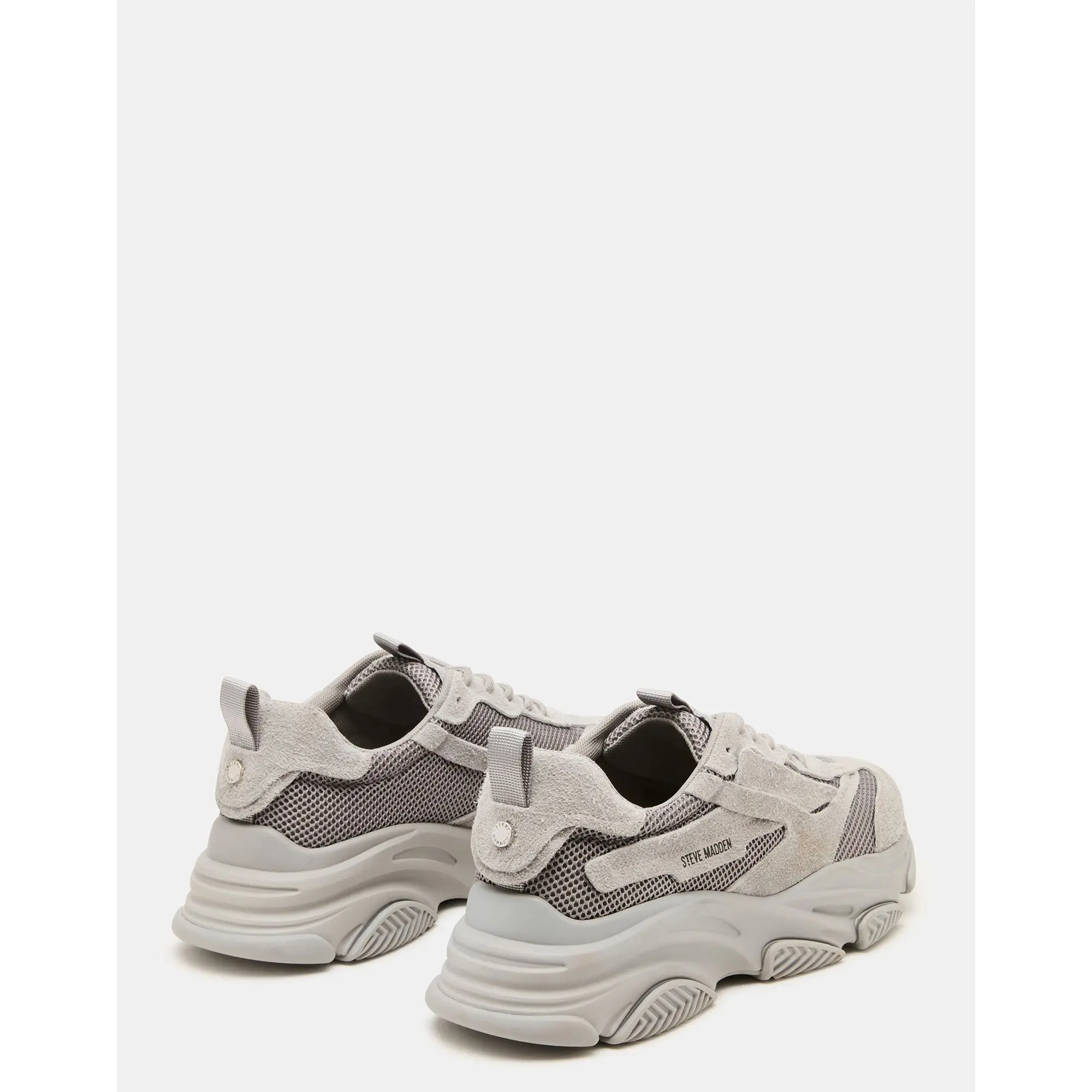 Steve Madden Two-Tone Gray Canvas and Suede Derby Steve Madden POSSESS GREY SUEDE - TikTok Shop main image 2