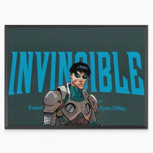 Mark Grayson Invincible Poster Comic Wall Art Print, Superhero Universe Decor for Bedroom Office Gaming Setup, Gift Idea for Teens Fans