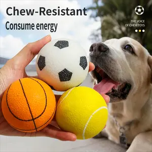 Rubber Dog Ball – Durable Chew Toy for Aggressive Chewers, Easy to Wash