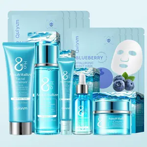 Hydrating Skin Care Kit, 6 Counts/set Facial Cleanser & Toner & Eye Cream & Serum & Face Cream & Mask, Moisturizing Skin Care Kit for Women, Moisturizing Revitalizing Set