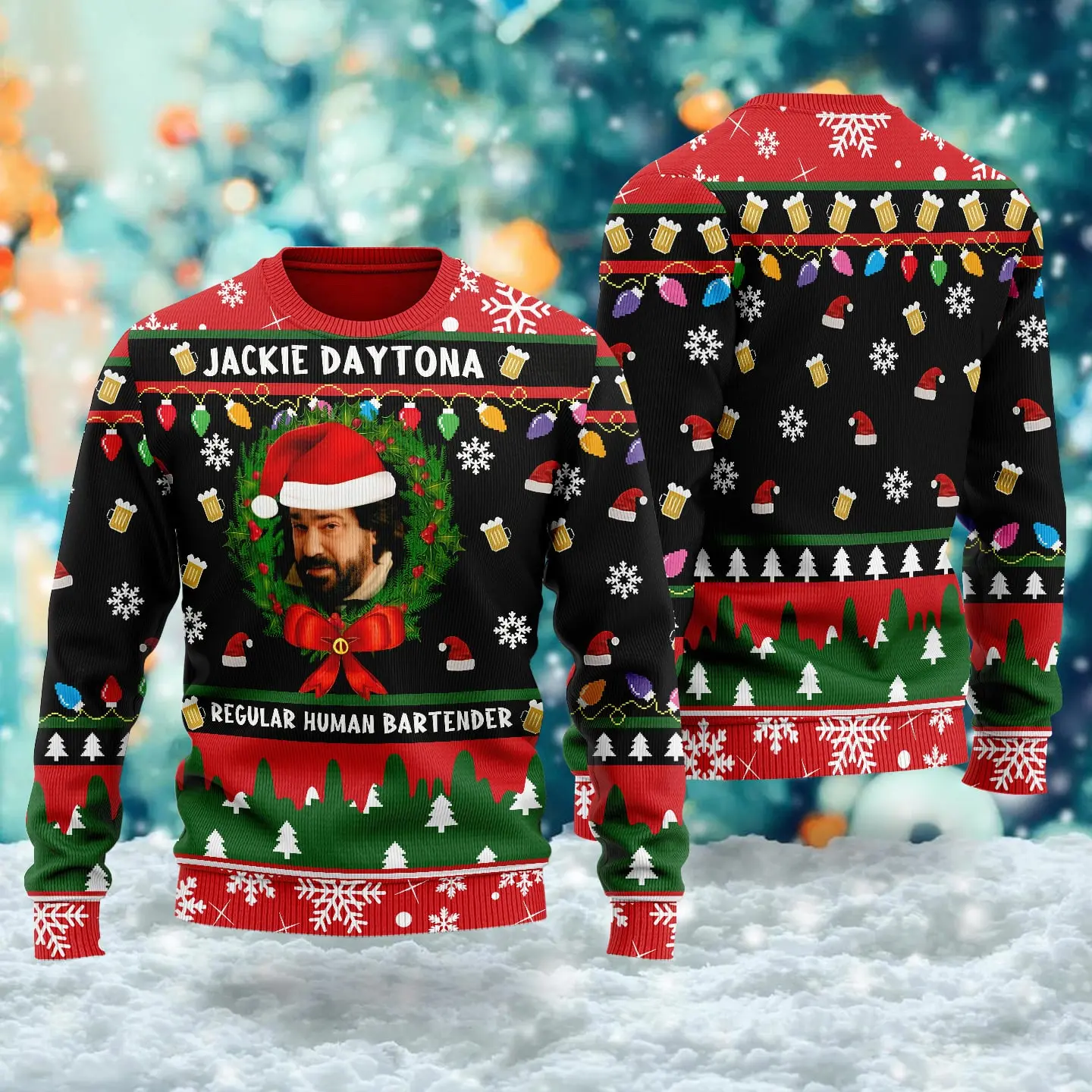 Regular Human Bartender 3D All Over Printed T-shirt, TV Series Ugly Christmas Sweater, Xmas Sweatshirt, Christmas Gift For Men Women Kid