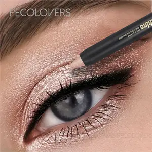 1pc Glitter Eyeshadow Stick,Eyeshadow Pencil Crayon,Dual-Ended Brush,Long-Lasting,Highlighter,Makeup for Daily Use
