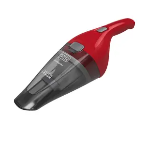 BLACK+DECKER Cordless Handheld Vacuum, Dustbuster, for Car & Pet Hair, Bagless, Lightweight, Easy Emptying, HNVC115JB06, Red