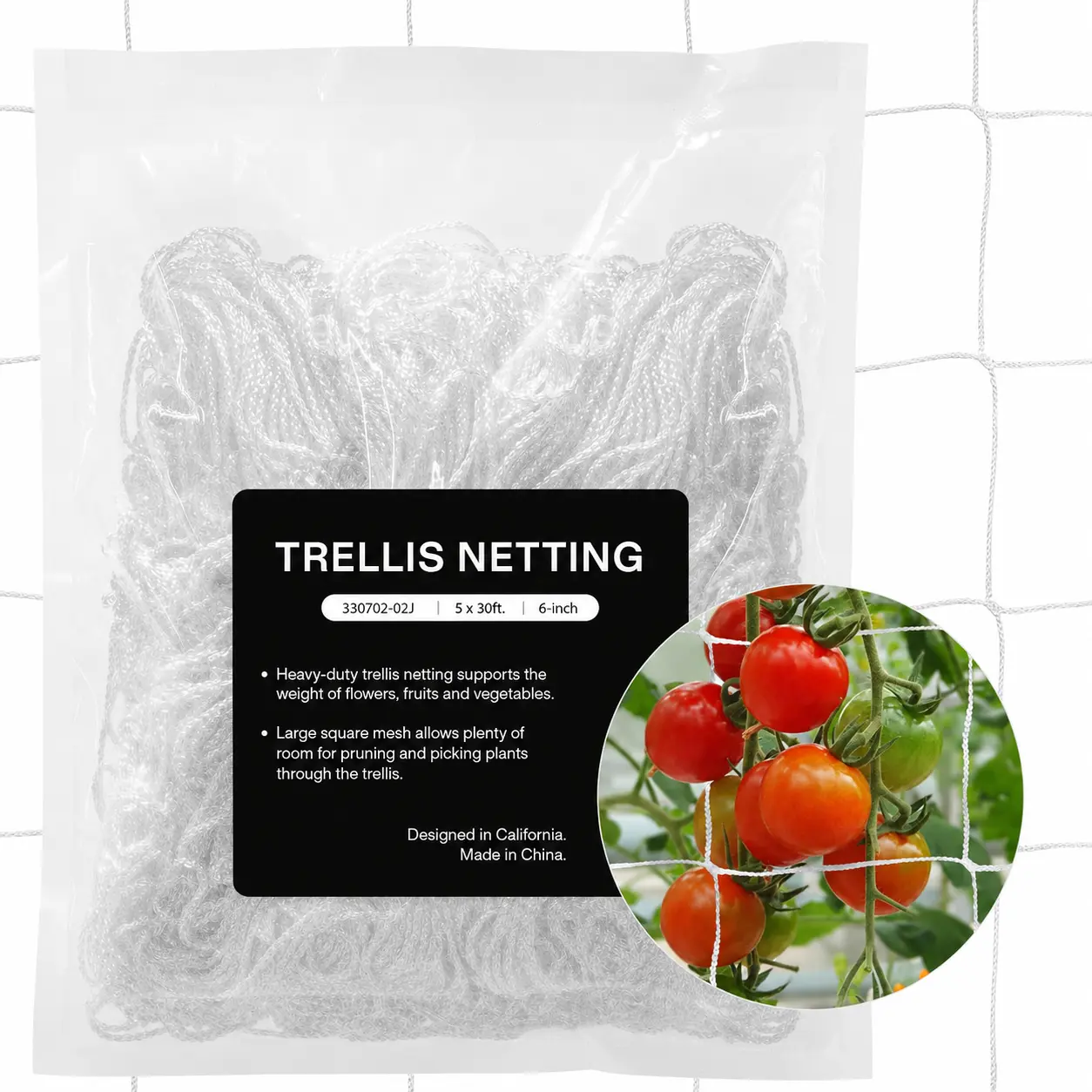 Trellis Netting Heavy-duty Polyester 5'x30' 1 Pack