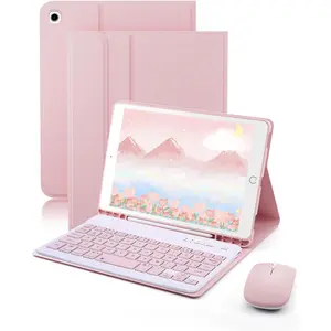 Keyboard Case for iPad mini 5 & Mini 4 7.9 inch - with  and Magnetically Keyboard, Case with Pencil Holder for iPad mini 5th / 4th Generation, Auto Sleep/Wake,