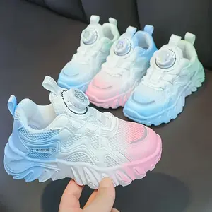 Unisex Kids Athletic Shoes: Todder Shoes Gradient Running Sneakers With Twist Closure - Ultra-Lightweight, Breathable Mesh Upper, Non-Slip Rubber Sole | All Season Comfort For Boys & Girls & Everyday Wear, US Size:Todder 5.5-Little Kids 10.5