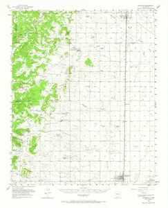 Estancia New Mexico USGS Topographic Quadrangle Map, 1956, 1:62500