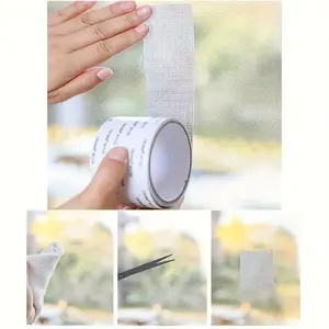 1 Roll Window Screen Repair Tape, Self Adhesive Mesh Tape, Anti Insect Mosquito Mesh, Window Screen Repair Patch, Self Adhesive Seal, Covering Holes Tears