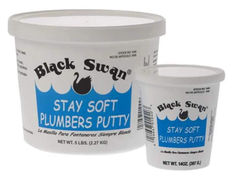 Black Swan BSW1037 7 oz Special-Formulated Stay-Soft Anti-Leak Plumbers Paste, Gas-Proof, Non-Bleeding, For Basin Cocks & Fixtures (Home Improvement Building Supplies)