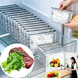 Heavy-Duty Reusable Aluminum Foil Food Storage Bags | 30 Pack (3 Sizes: 10L + 10M + 10S), Airtight & Fresh-Keeping, Fridge Storage Containers