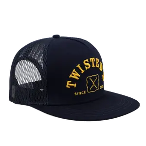 Twisted X Classic Navy & Yellow Snapback Trucker Hat CAP0013