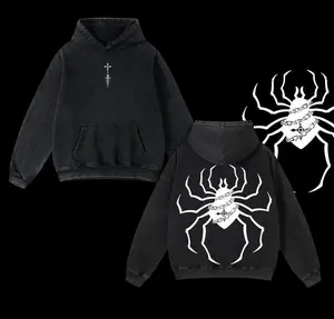 Retro Heavy Limited Phantom Troupe Spiders Hunter x Hunter Anime Hoodie Double Printed Vintage Unisex Oversize Anime Manga menswear, mens, Graphic, Tops