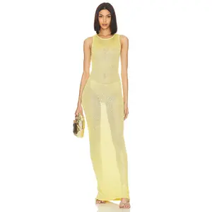 ASTA RESORT Natalia Dress - Chartreuse Sequin
