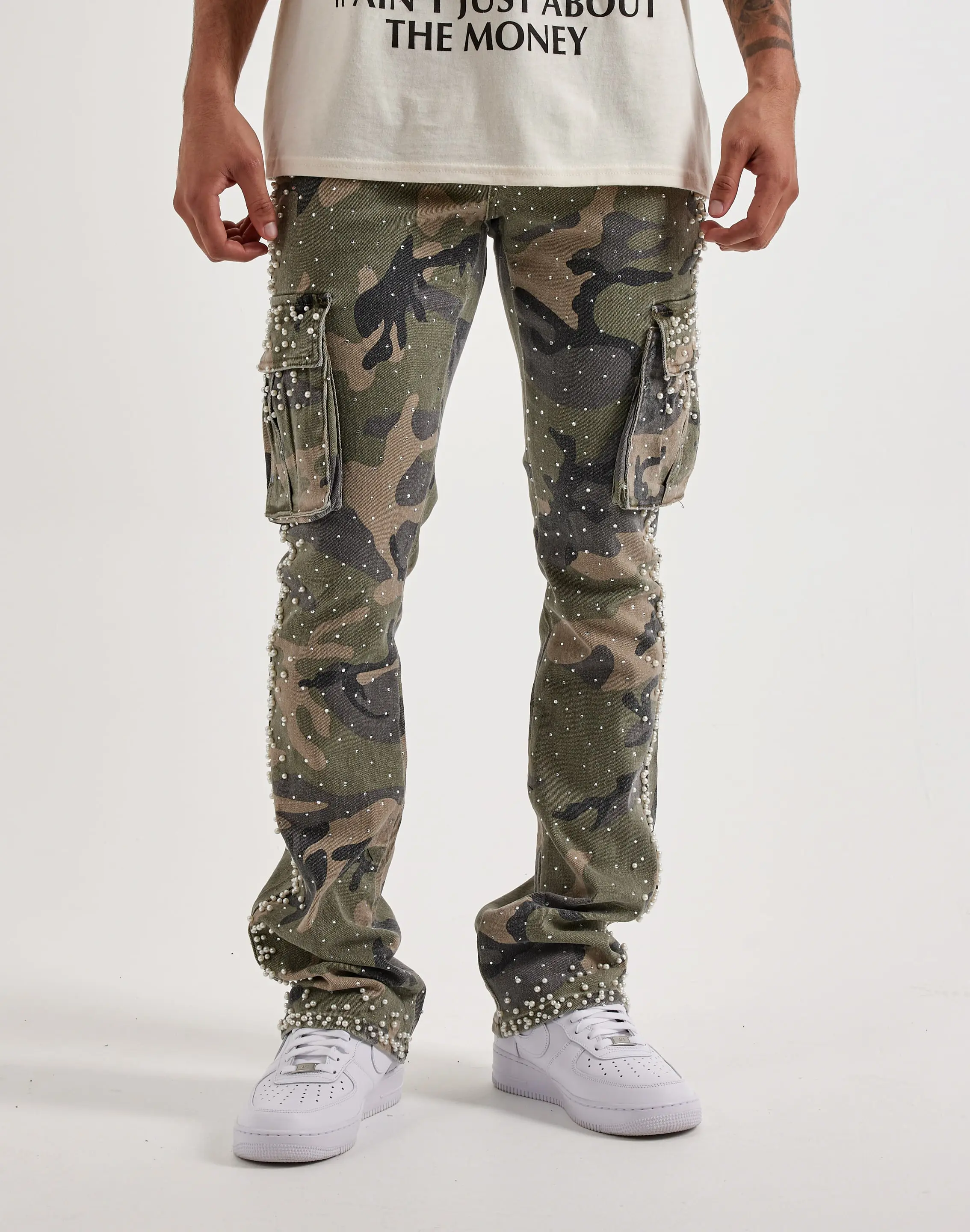 Mens Kindred Pearl Stacked Cargo Pants