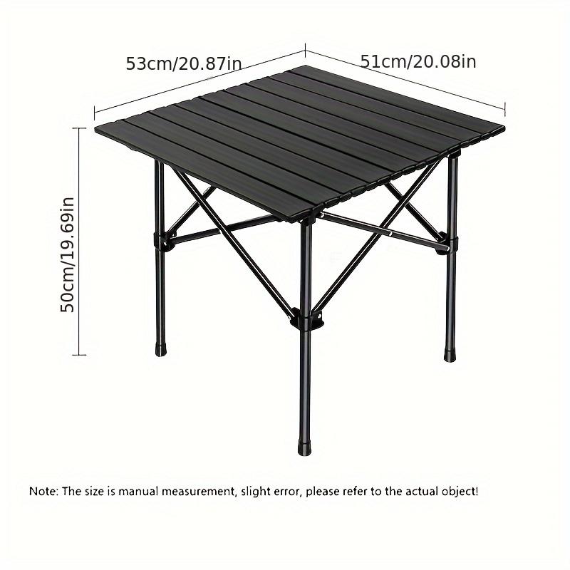 Large Portable Folding Table, Suitable for Outdoor Car Camping, Family Backup, and Garden Barbecues - Comes with A Storage Bag