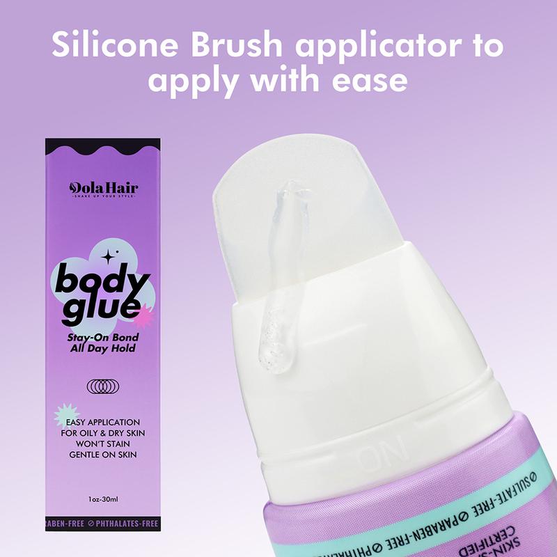 Dolahair Body Glue for Skin & Clothing Sweat Resistant, Water Wash Off- Fashion Adhesive for Dancers, Socks, Stockings, Leotards, Bras, Wigs, Costumes