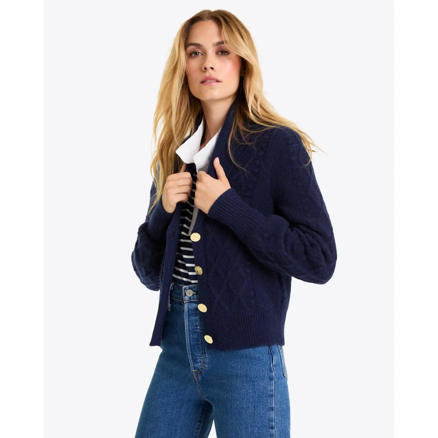 Tuxedo Cardigan Sweater