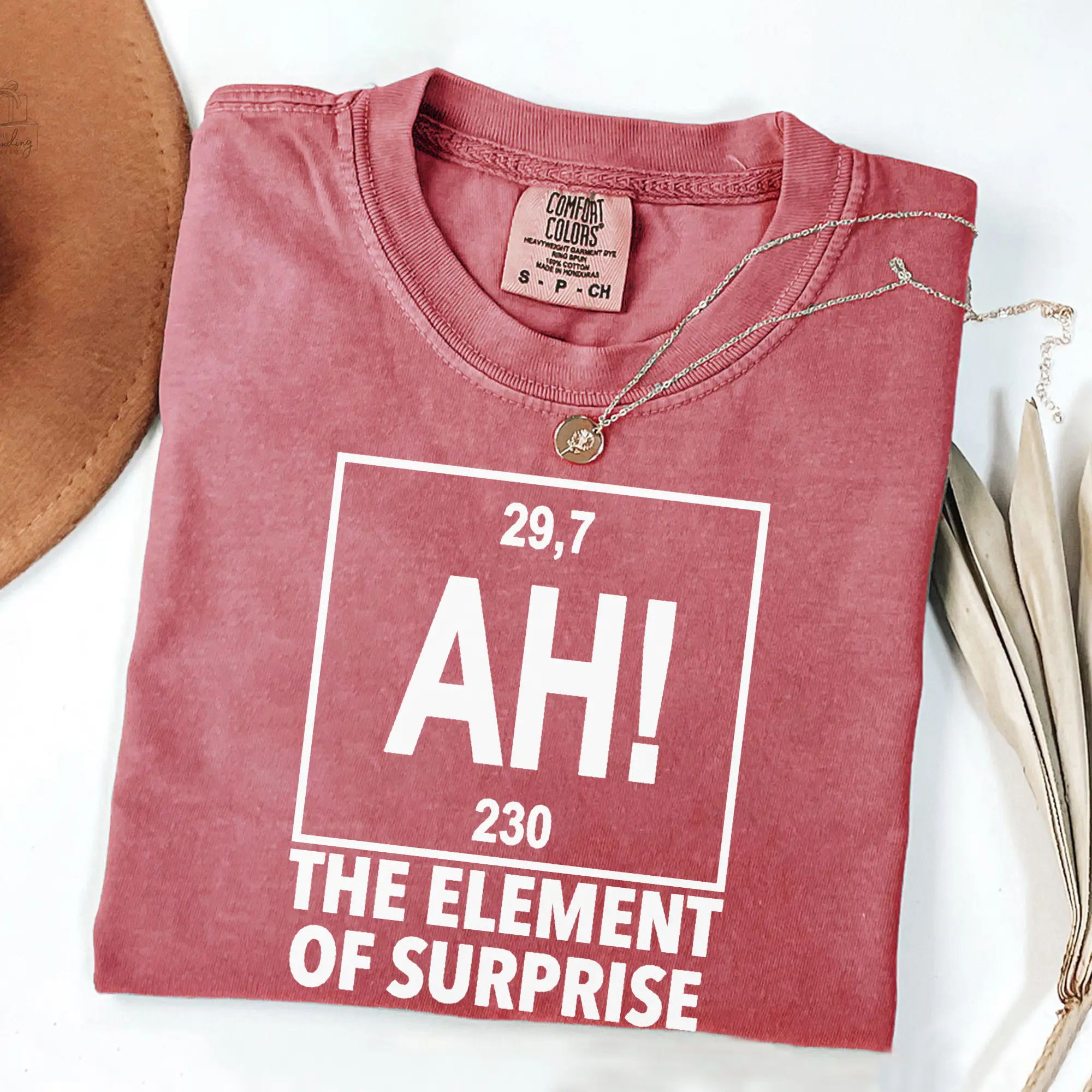 Comfort Colors Ah! the Element of Surprise T-Shirt, Chemistry Shirt, Chemistry Joke Tee, Project Hail Mary