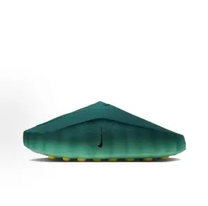 Green Breathable Foam Cushioned Athletic Recovery Slide