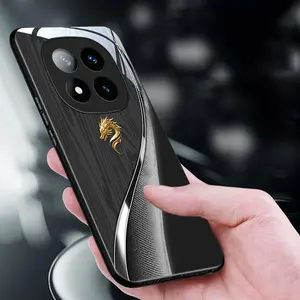 Dragon Travels the World for Redmi Note 14,Note 14 Pro+,Note 8,Note 8 2021,Note 8 Pro,Note 8T,10X,Note 9,Note 9 Pro (India),Note 9 Pro Max,Note 9S,Poco M2 Pro,Note 10 Lite,Note 9T,A5,15 5G Hard Case Glass tempered light luxury new styles Phone Case