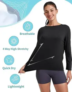 [a buttery soft T-shirt]   Women's Bamboo Viscose Short Sleeve Shirt Neck Loose Fit Workout T-Shirt Gym Athletic Casual Tops
