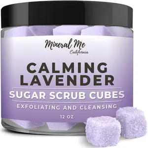 Sugar Scrub - Lavender Body Scrub Cubes - Lavender Sugar Scrub