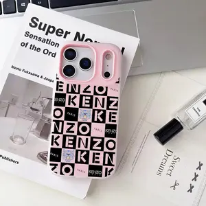French-Japanese Fashion Brand KENZO Phone Case Anti-Yellowing Clear Jelly iPhone Case 17-12 Slim Soft TPU Shockproof Scratch-Resistant Cover Trendy Colors Ultra Lightweight for Daily/Travel/Work Use