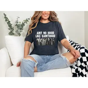 Funny Catholic Saints Shirt, Humorous Catholic Gift for Women and Men, All Saints Day Celebration Tee, Unique Catholic Dad and Mom Shirt