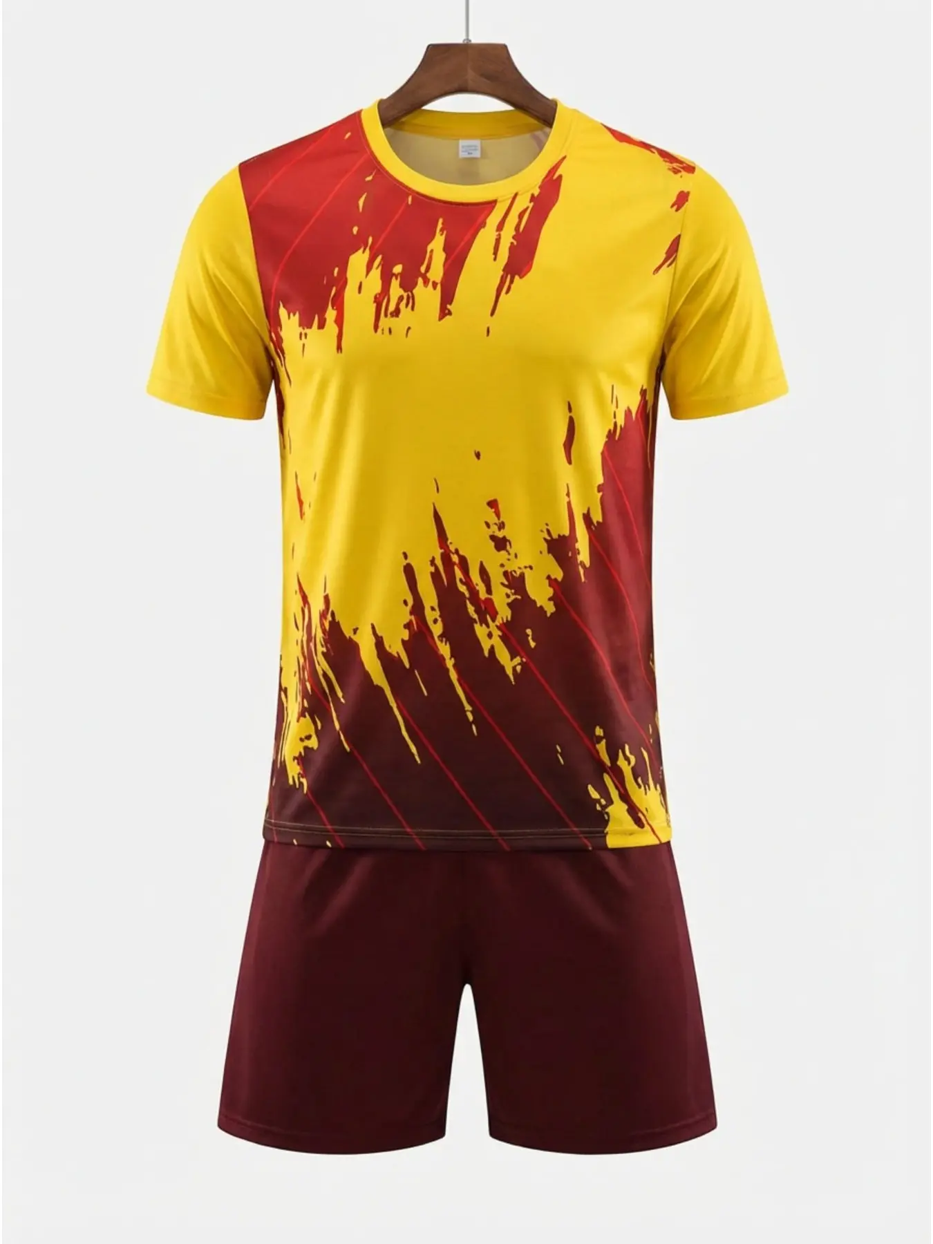 Men's and youth football jerseys, 3D printed football sets, breathable sports suits, tops + pants, Football Uniform